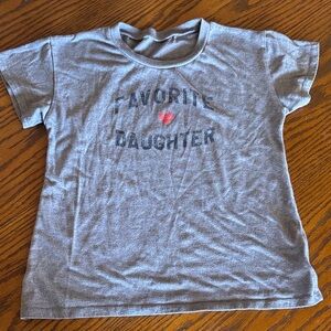 Favorite Daughter Gray Kids Tee with Heart